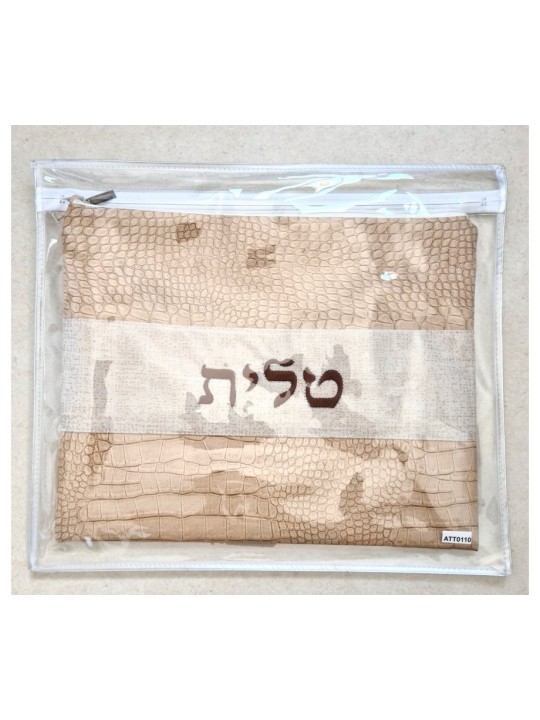 סט תיק תפילין טלית דמוי עור שני ל... | תיקי טלית ותפילין
